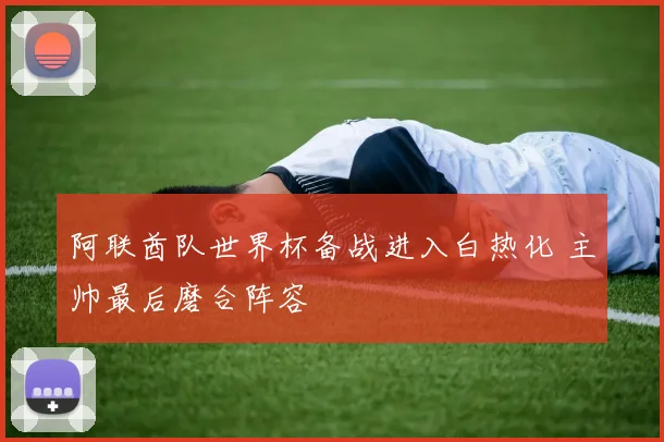 阿联酋队世界杯备战进入白热化 主帅最后磨合阵容 - 天下足球网推荐